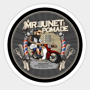 Mr. Junet Barbershop Sticker